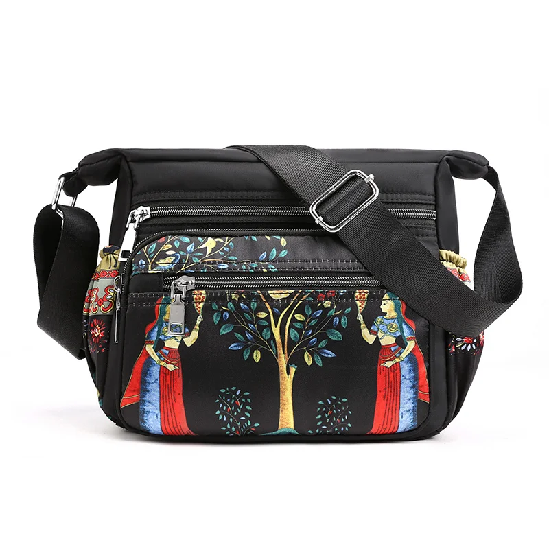 

Women Fashion Solid Color Zipper Waterproof Nylon Shoulder Bag Female Crossbody Bag Ladies Bolsa Feminina Waterproof Travel Bag