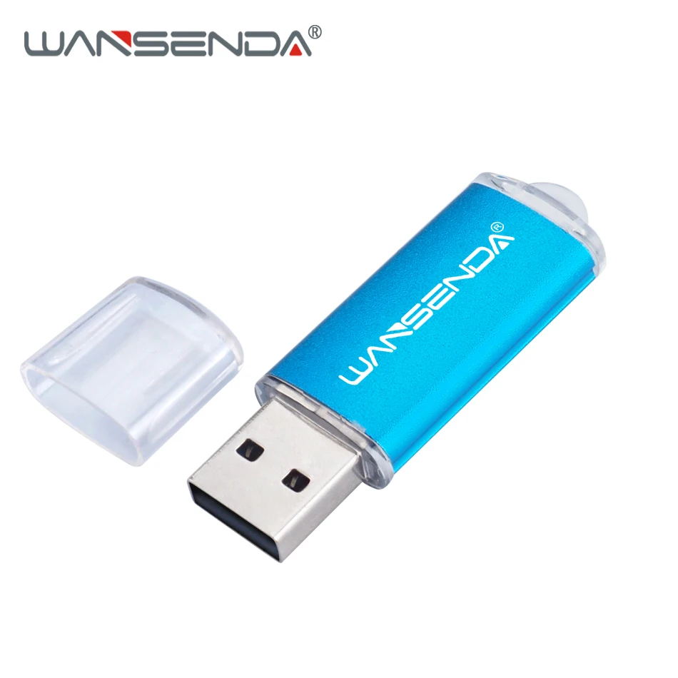 Мини USB флеш-накопитель WANSENDA 128 ГБ 4 8 16 32 64 флешка карта памяти 256 металлический