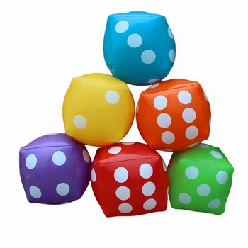 

Inflatable Dice Funny Portable PVC Blow Up Dice Toy Great for Bunco Parties, Casino
