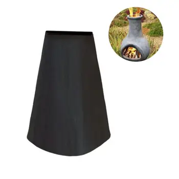 

210D Oxford Cloth Outdoor Fire Pit Cover Black Waterproof Dust-Proof Heater Cover Protection Patio Garden Furniture Covers