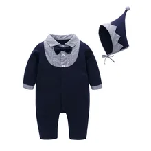 Vlinder детская одежда детские комбенизоны Одежда для новорожденных хлопковые маг стиль детские комбинезоны Спортивный костюм для малышей Шапка 2 предмета в комплекте
