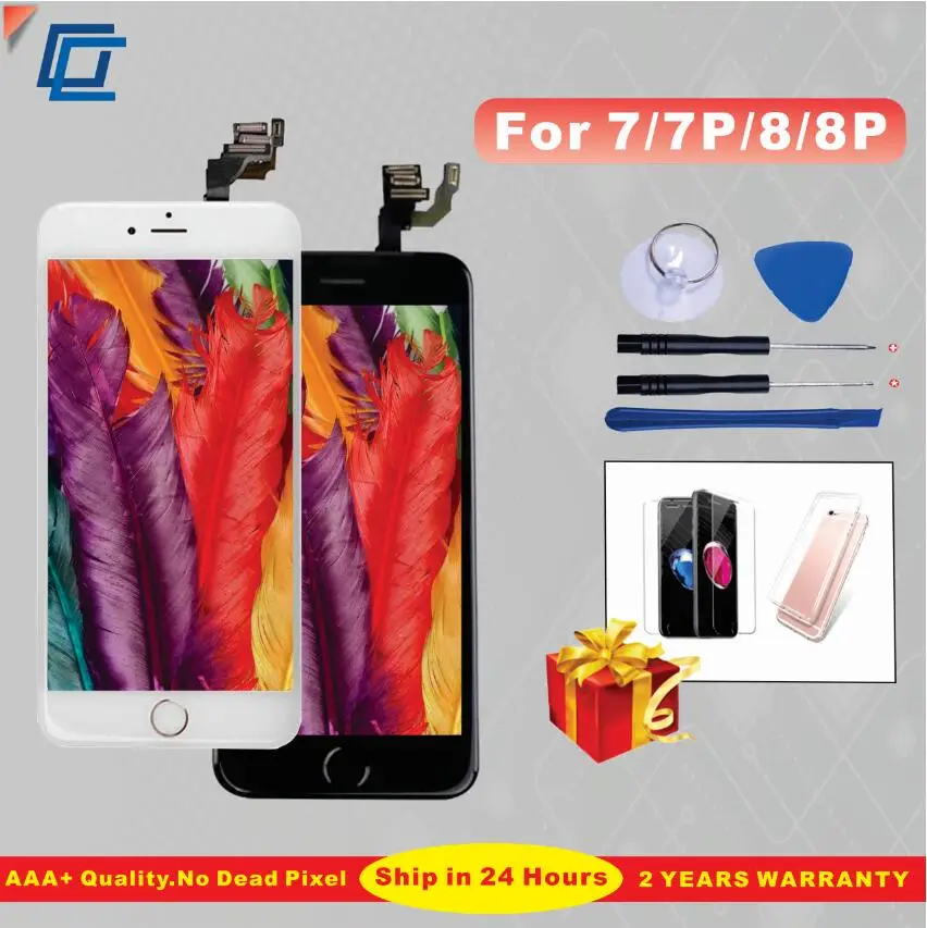 Класс AAA + качество для iPhone 7 8 Plus ЖК-дисплей Digitzer с 3D Force сенсорный экран без битых