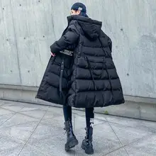 Уличный стиль размера плюс, хлопковое пальто, зимние Пуховые хлопковые парки с принтом, женские тонкие толстые теплые хлопковые куртки больших размеров F587