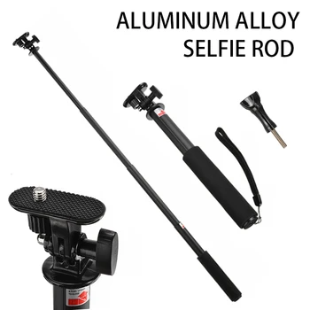 

For GoPro Hero 1PC Camera Extendable Selfie Stick Aluminum Alloy Monopod Non-slip Foam Handle Support 7 6 5 4 3+ 3