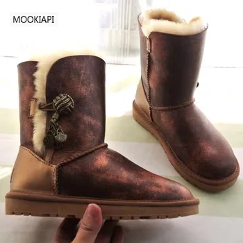 

The latest snow boots of Australian brand in 2020, 100% real sheepskin, natural wool, classic and fashionable women's shoes