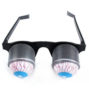 

April Fool's Day Terrorist Springs Glasses Funny Halloween Scary Glasses Props FJ88