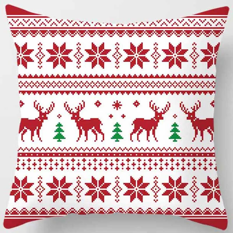 Снеговик на Рождество наволочки для подушки для женщин и мужчин квадратная наволочка милые Мультяшные наволочки размер 45*45 см - Цвет: 9