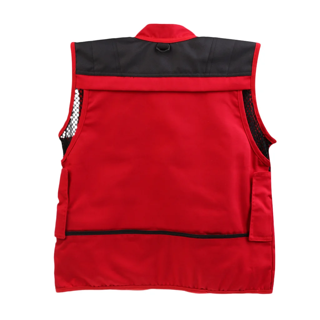 2 Pieces Kids Outdoor Quick Dry Mesh Fly Fishing Vest Multi-Pocket Sport Jacket S M