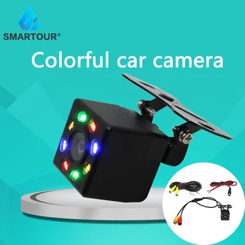 

Smartour car Rear View Camera Universal 8 LED Night Vision Backup Parking Reverse Camera Waterproof HD Color Image