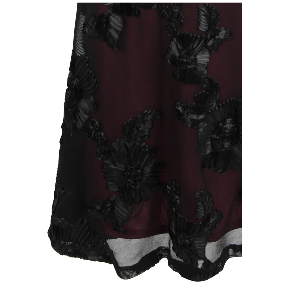 Angel-fashions длинное вечернее платье русалки с цветочной вышивкой и вырезами; платье для мамы; цвет винный, красный; 461