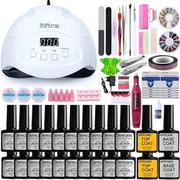 

Manicure Set Nail Set Nail Gel Polish Set Soak Off Electric Nail Drill Machine Nail Kit Salon UV LED Nail Lamp Dryer Nail Tools