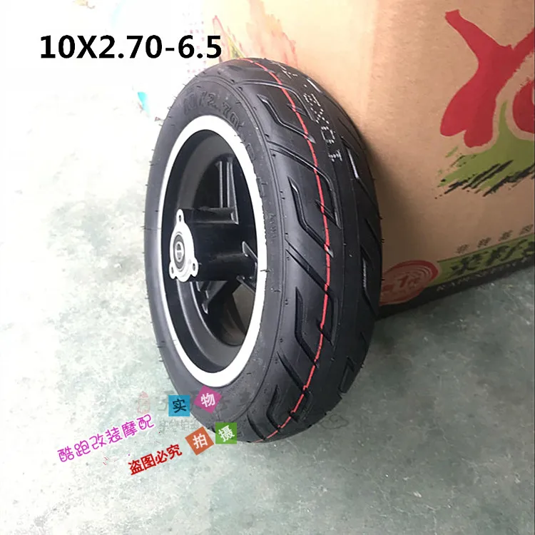Бескамерные шины 10 дюймов колеса 10x2. 70-6,5 вакуумные шины подходят для электрического скутера сбалансированные 10 дюймов вакуумные шины колеса - Цвет: wheel