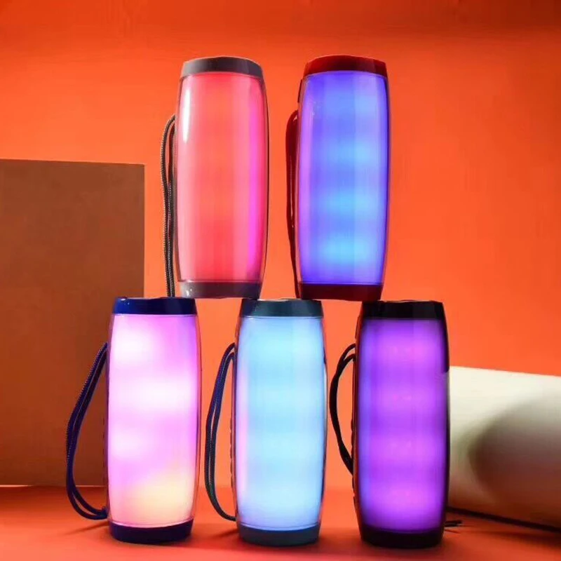 

Wireless Bluetooth Speaker Portable Column Outdoor Speaker 10W Subwoofer Sound Bar with Mic Support FM Radio TF USB Music Player