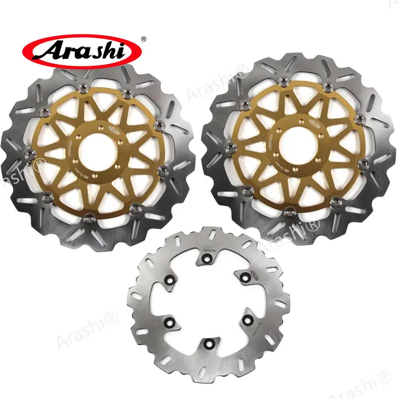 Gold Front Rear B Араши 1 Набор для DUCATI MONSTER 900 1993-2004 CNC плавающие Передние Задние тормозные диски 1994 1995 1996 1997 1998 1999 - Цвет: Gold Front Rear B