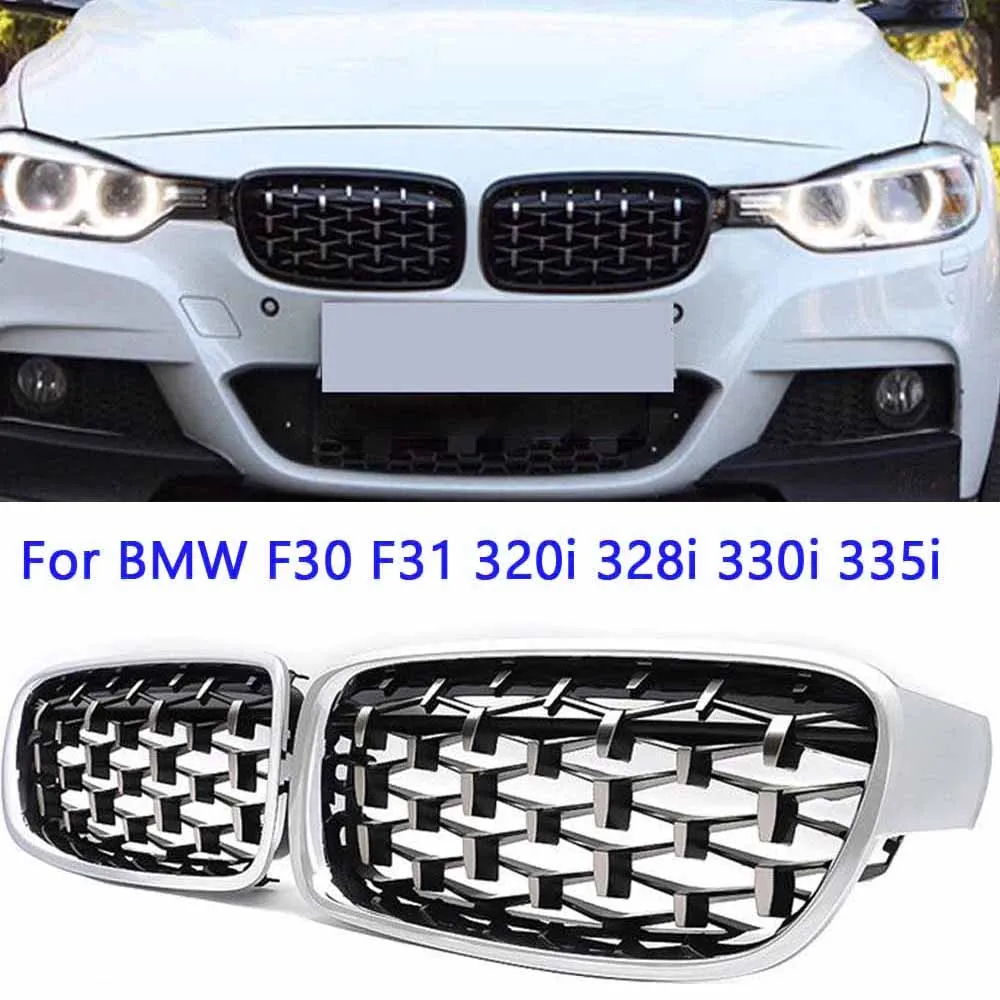 

2pcs Car Vehicle Front Left+Right Kidney Grille car-Styling For BMW F30 Sedan 2012-2017 F31 Touring 2012-2017 auto Kidney Grille