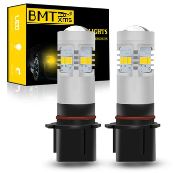 

BMTxms 2Pcs P13W CANBUS LED Fog Lamp Day Driving Lights For Chevy Camaro Toyota Highlander Mazda CX-5 White 6000K 1500LM