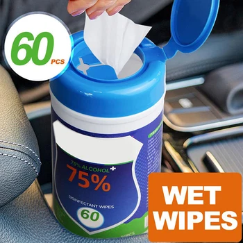 

60Pcs 75% Alcohol Swabs Pads Wipes Antiseptic Cleanser Cleaning Tool