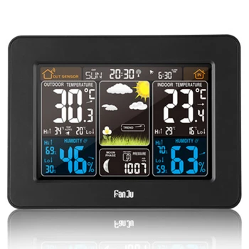 

Wireless Weather Station Color Forecast with Outdoor Sensor Multi-function Clock color weather forecast