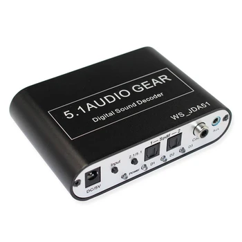 

5.1 o Decoder Digital AC3 Optical to Stereo Surround Analog HD 2 SPDIF Ports HD o Rush for HD Players/DVD/360