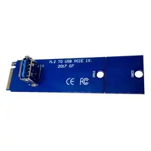 M.2 ngff para usb3.0 padrão 5gbps conversor de velocidade dados placa de mineração riser vga cabo extensão