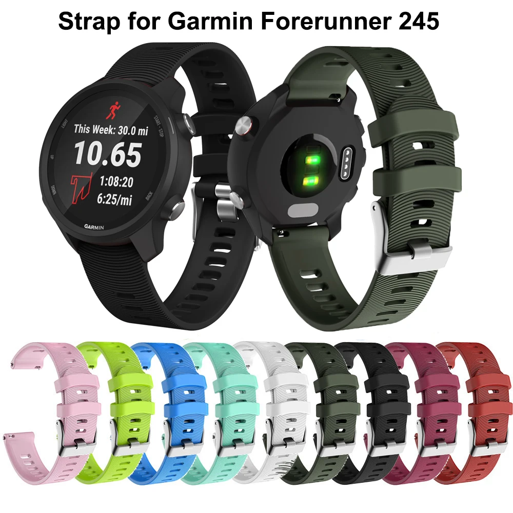 20 мм силиконовый ремешок на запястье для Garmin vivoactive 3 Forerunner 645 Сменные Ремешки