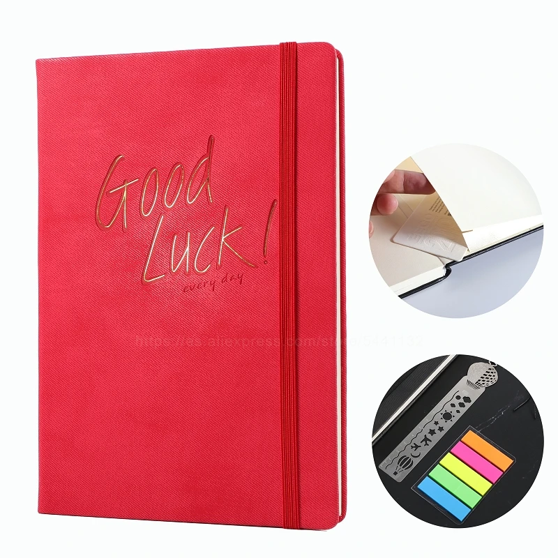А5 Red Lucky Канцтовары кожаные журналы для записи женщин записная книжка