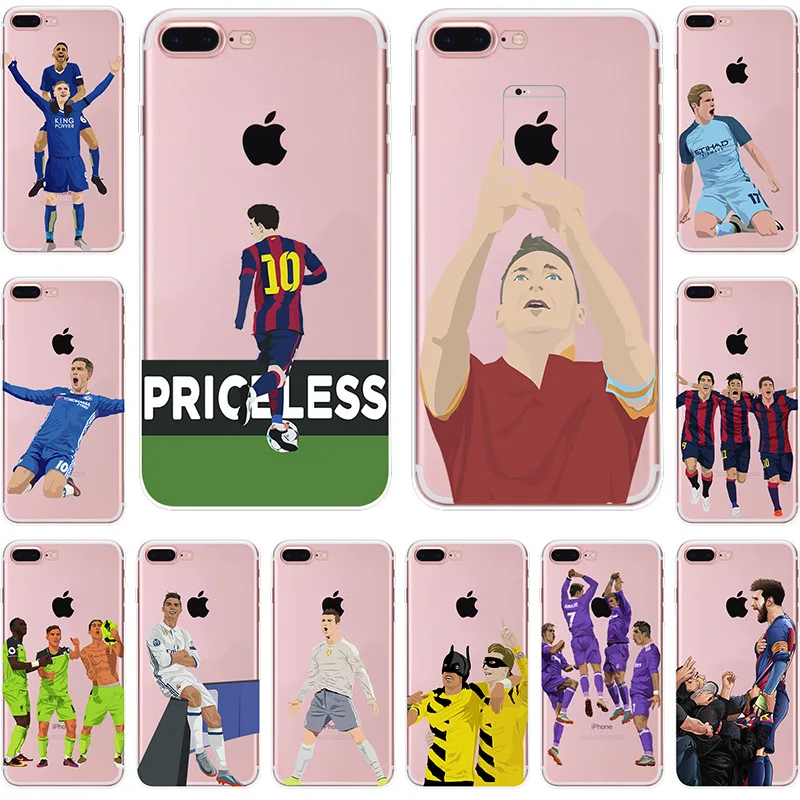 

For IPhone 11 Pro Max Phone Case Messi Ronaldo TPU Smart Phone Case for IPhone X XR XS Max 7 8 6 6S Plus 7P 8p for IPhone 11