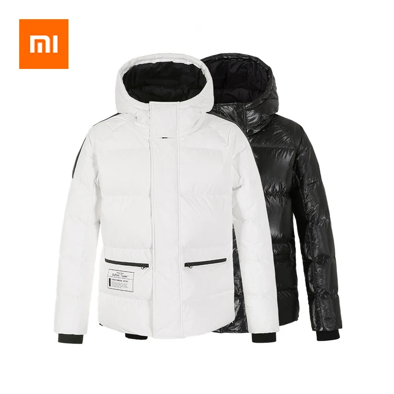 Xiaomi 90% Goose Down Jacket DuPont Paper Waterproof Dirtyproof Wash Free Thick Winter Coat Lightweight Jacket For Men Women