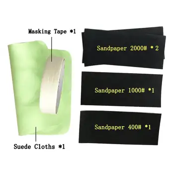 

Universal HGKJ Car Headlight Repair Renovation Kit Tape Wipe Cloth Sandpaper Car Restore Clean Polishing Agent car accessorie