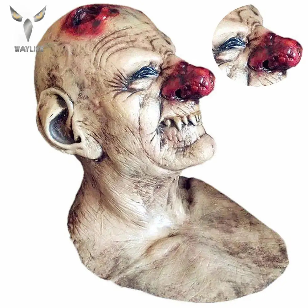 Waylike Хэллоуин ужас латексная маска Goblins большой нос страшный костюм вечерние