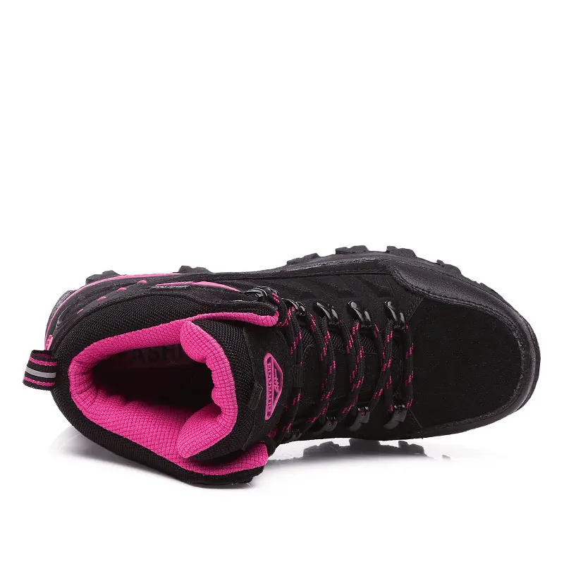 Зимняя Уличная обувь для пеших прогулок; Женская водонепроницаемая нескользящая обувь для альпинизма; mujer; унисекс; прогулочная обувь; Теплая мужская обувь; Размеры 35-45