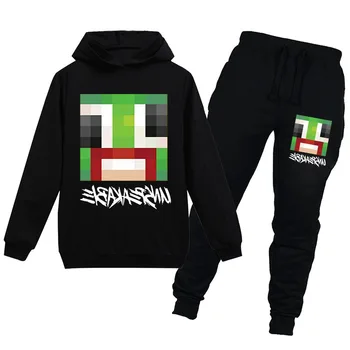 

UNSPEAKABLE Boys Long Sleeves Tops Children's Hoodies Baby Girls Kids Sweatshirt Clothes T-shirts+Pant 2pcs Christmas Clothing