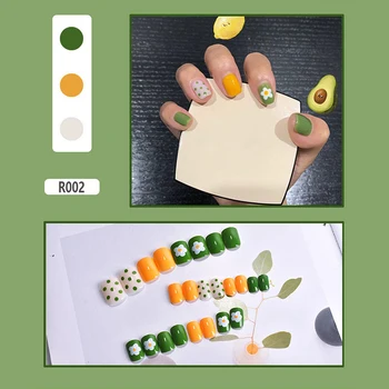 

Natural French Short False Nails Nail Art Tips False Coffin Nails Art Tips Flat Shape Full Cover Manicure Fake Nail Tips