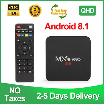 

MX9Pro Smart Tv Box Android 8.1 RK3228A Quad Core H.265 Qhd 4K Media Player 1G 8G 2.4G WIFI MX9 Pro Android TV Set Top Box