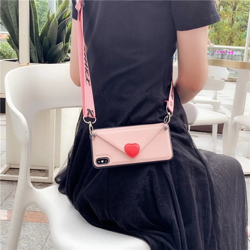Credit Card Storage Phone case Pu leather Wallet bag Crossbody Lanyards For Huawei P30 pro P30lite with Rope slot cover | Мобильные