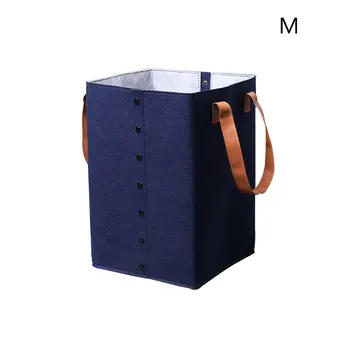 

Multipurpose laundry Clothes Storage Basket Nursery With Handles Felt dirty clothes basket can store daily necessities
