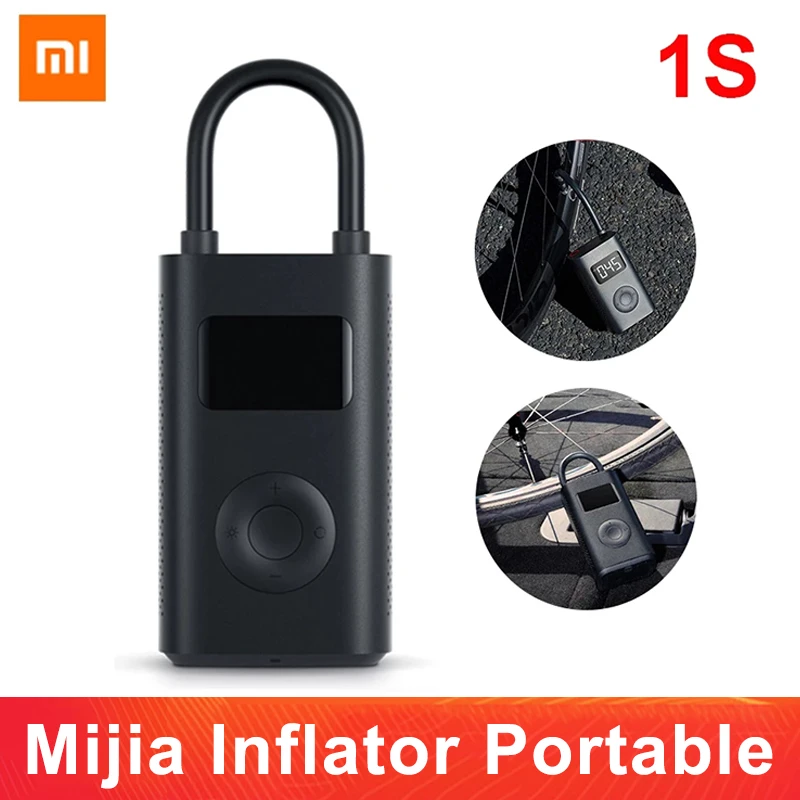 Xiaomi Mijia Inflator Portable 1S 12L MIN LED Smart Digital Tire Pressure Sensor Electric Pump For Bicycle Motorcycle Car Soccer