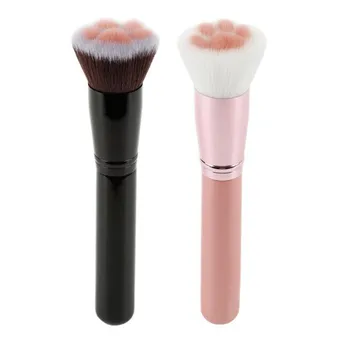 

10spcs/lot Cat Claw Paw Makeup Brushes Cute Foundation Brush Long Lasting Concealer Blush Beauty Tool