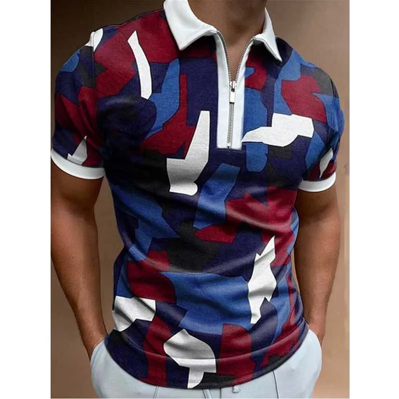 High Quality Brand Men's Polo Shirt Lapel Zipper Design Luxury Boss Casual Shirt Male Short Sleeve Top Polo Homme Eden Parck