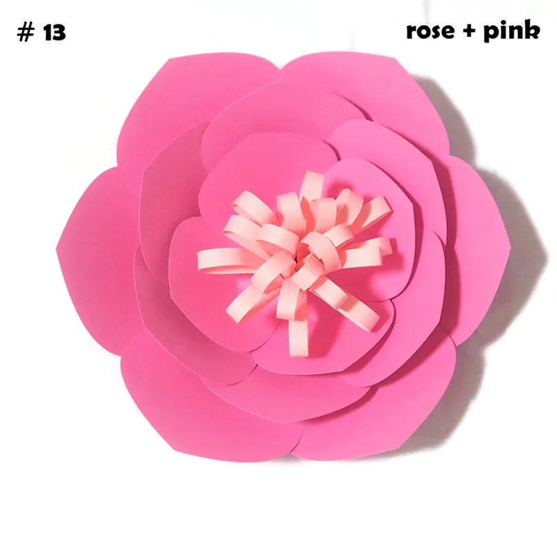 35 см Cardstock роза DIY Простые бумажные цветы 4 Свадебные Декорации для мероприятий