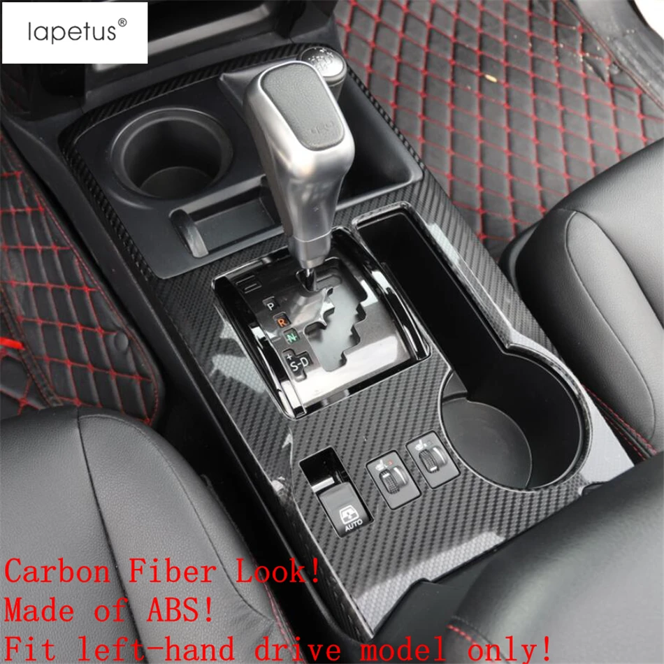 Carbon Fiber Interior Gear Shift Box Panel Trim Fit For Toyota 4Runner 2010-2019