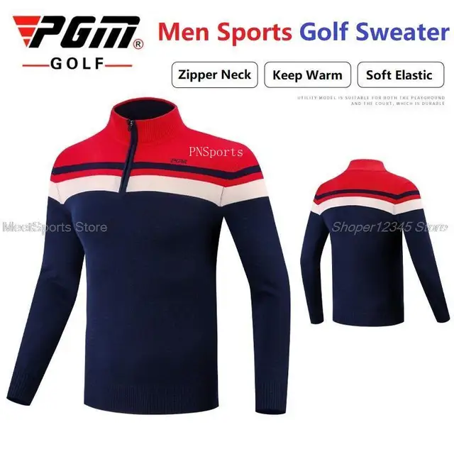 Pgm Golf Sweater Men Autumn Winter Golf Clothing