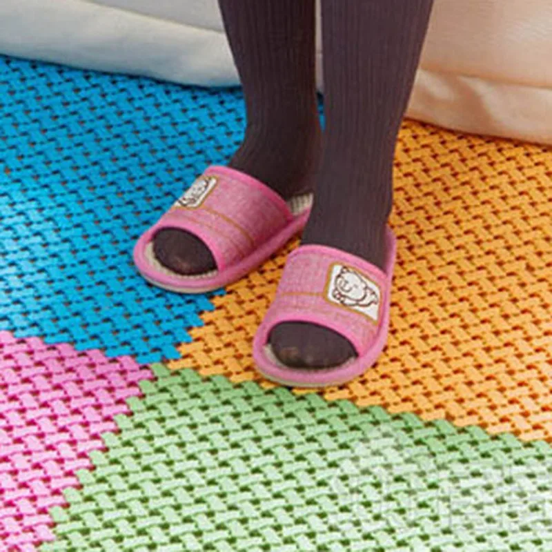 DIY ковер 25*25 см, яркие цвета, пластиковые коврики для ванной, Легкий Массажный ковер для ванной комнаты, душевая комната, резиновый нескользящий коврик