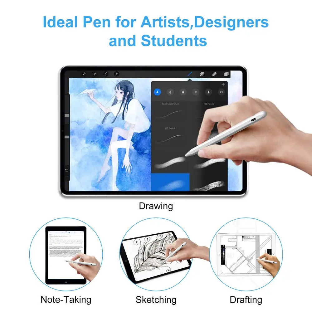 Стилус для iPad Pro 2019 11 дюймов 12 9/10 2 6th 2018/Air 3 / Mini 5 Apple Pencil 2|Стилусы планшетов| |