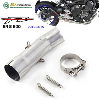 FZ800 Slip On Exhaust For Yamaha FZ8N FZ8 FZ800 2010 - 2015 Motorcycle Exhaust Muffler Escape Contact Middle Link Pipe