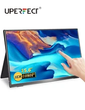 UPERFECT-Monitor portátil con pantalla táctil, pantalla móvil de 15,6 pulgadas, juego sRGB 100%, gama de colores, ángulo de visión fino y amplio