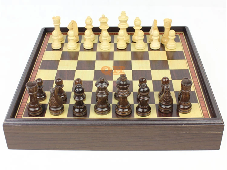 Jeu d'échecs en bois, jeu de société échiquier