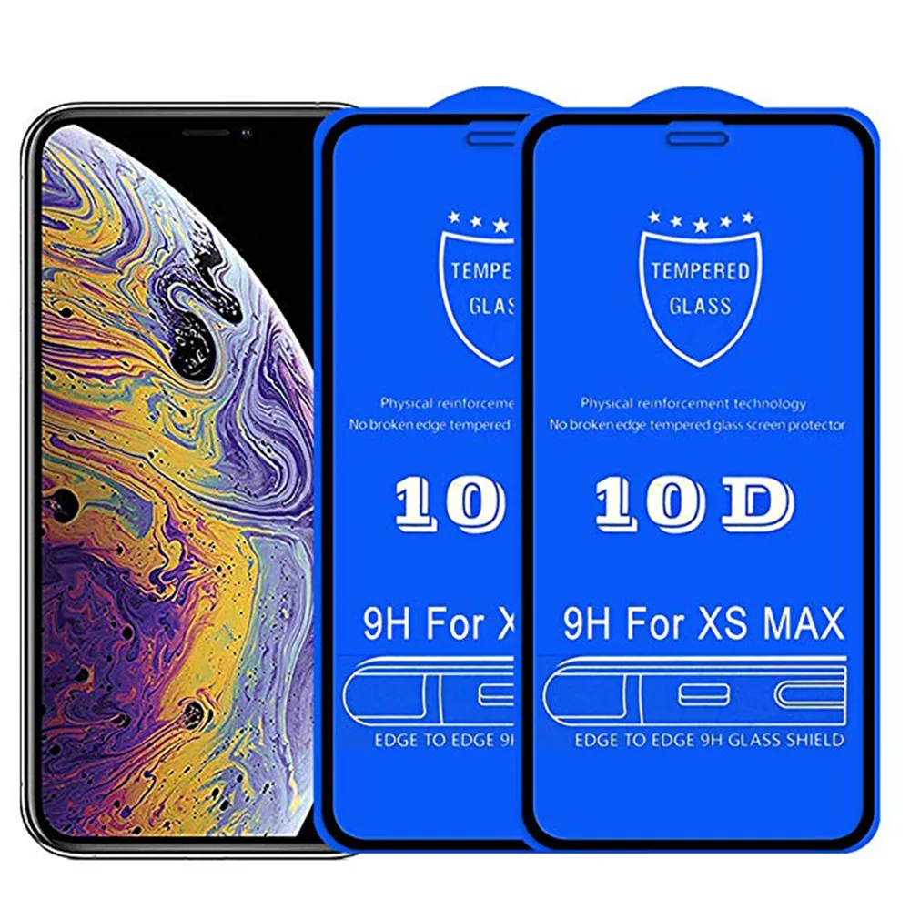 10D стекло полное покрытие защитное стекло для Iphone 11 Pro X XR XS MAX экран Iphone 67 8 6Plus 7Plus 8 Plus/x/xs max
