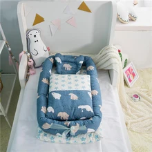 Для Co-спальная кровать переносная детская кроватка 95*50*15 см(37*19* 6in) 3 шт./компл. детская дорожная раскладная кровать для ухода за ребенком