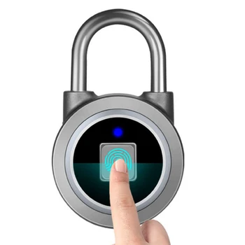 

New Smart Unlock Recording App Remote Unlock Fingerprint Padlock Fingerprint Lock For Door/Backpack/Cabinet/Luggage/School Bag